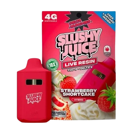 Slushy Juice 4G THC-P & Delta 8 Vape - Strawberry Shortcake