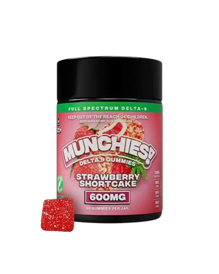 Munchies Strawberry Shortcake - Delta 9 THC Gummies (40 Gummies)