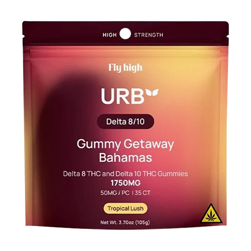 Urb Delta 8 THC Gummies 1750MG (35 Gummies) – Tropical Lush