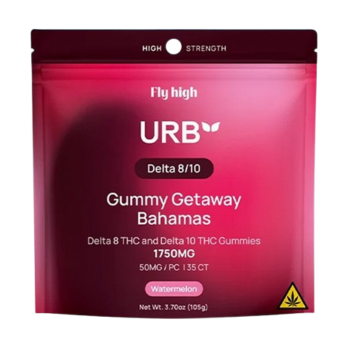 Urb Delta 8 THC Gummies 1750MG (35 Gummies) – Watermelon