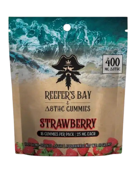 Reefer’s Bay Delta 8 Gummies 400 MG (16 Gummies) - Strawberry